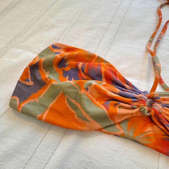 Mikoh XL Bikini Set in Vivid Floral - Malua Top and Noam Bottom - Picture 4 of 8